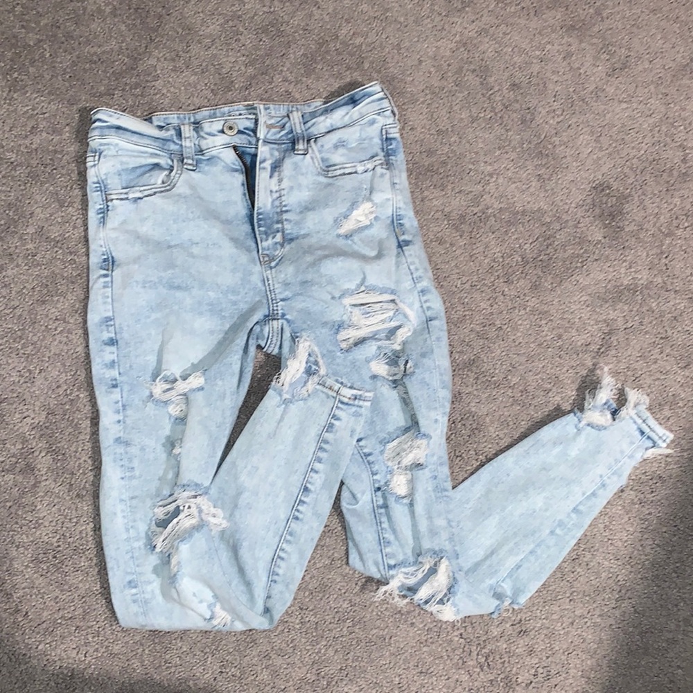 Intense Ripped Light Wash Jeans